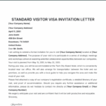 Invitation Letter For Uk Visa Template Word Infoupdate