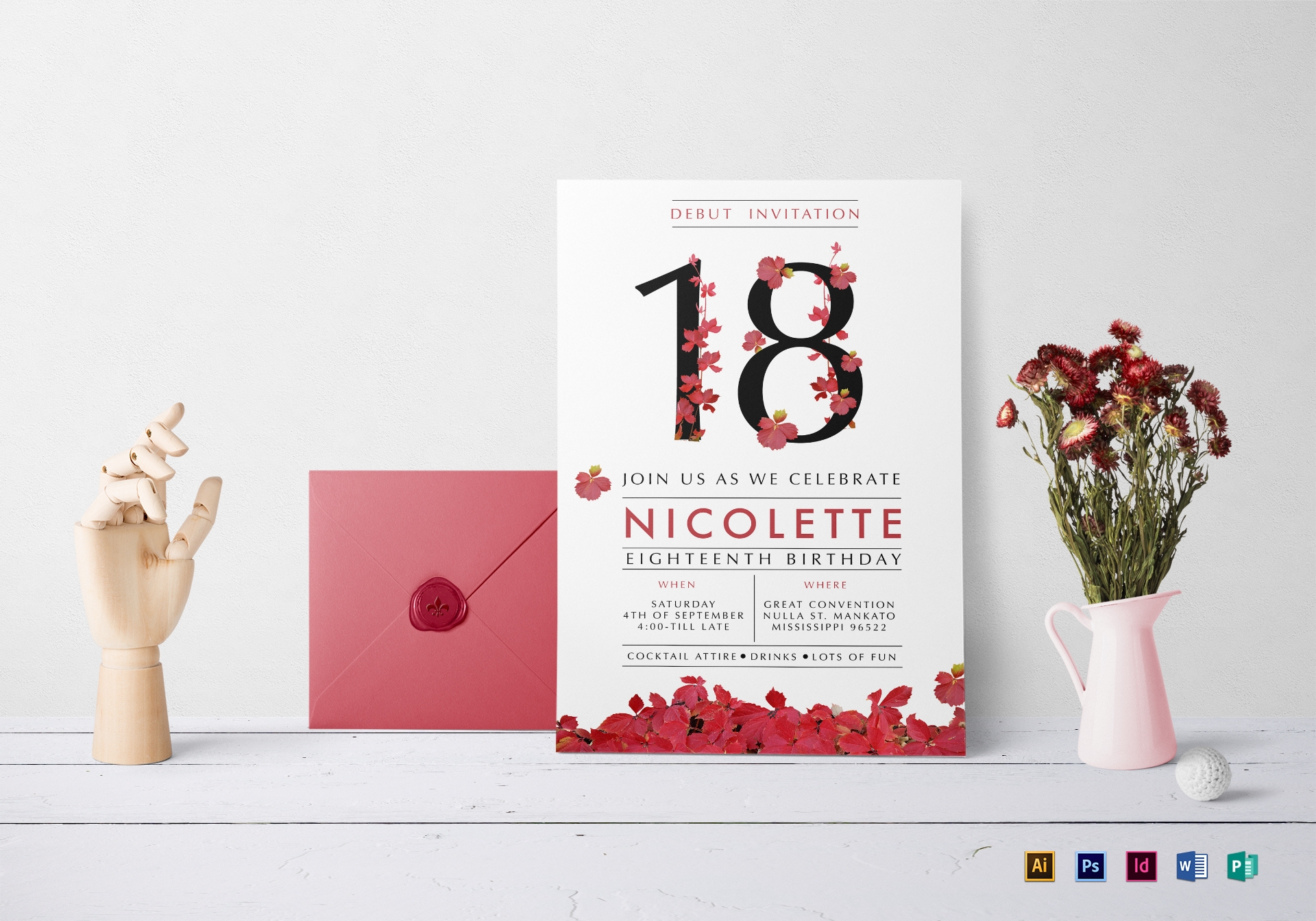 Invitation Template Debut