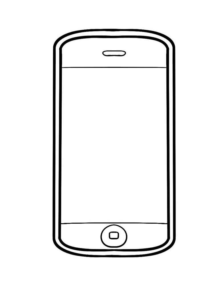 IPhone Coloring Pages