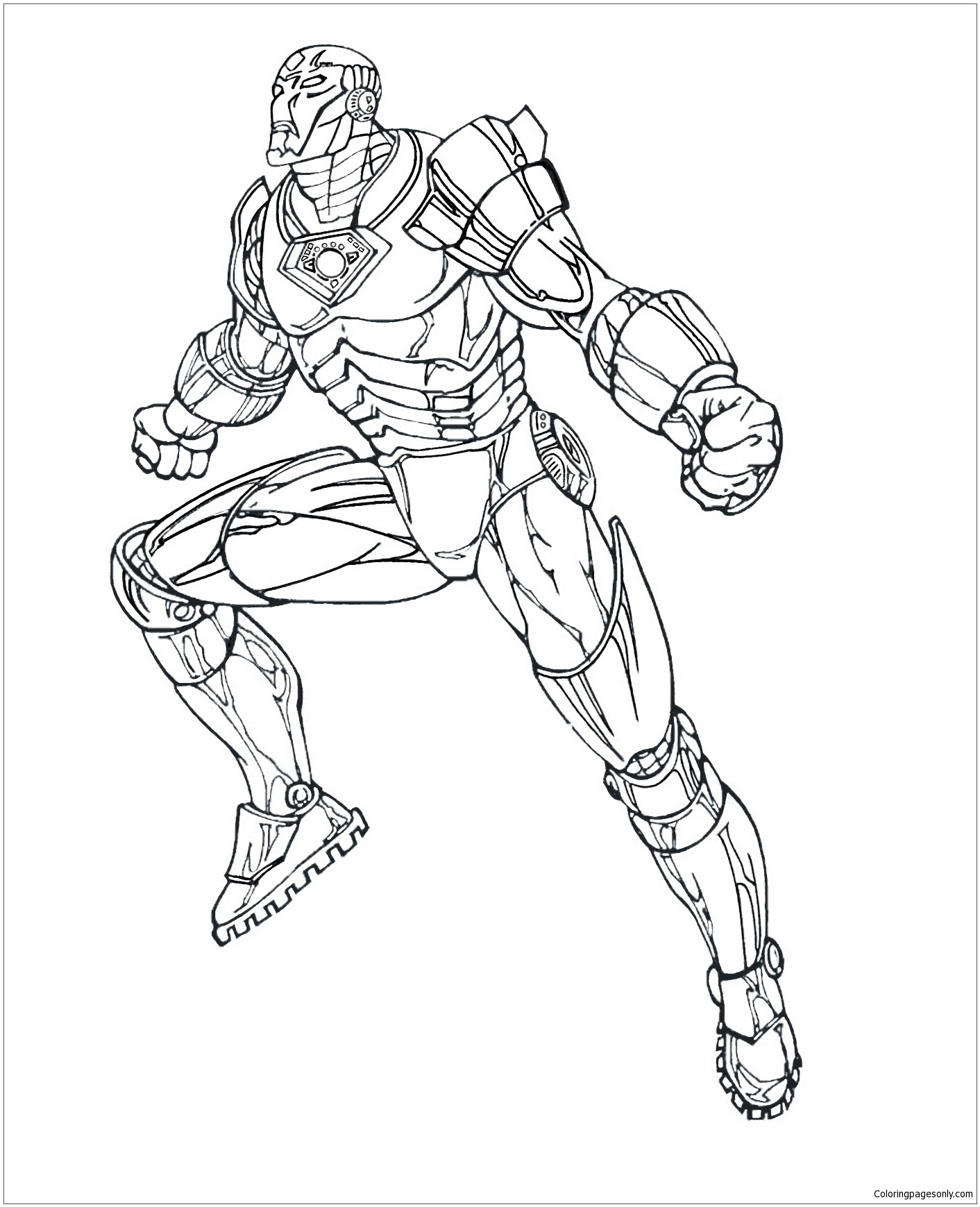 Iron Man Coloring Page