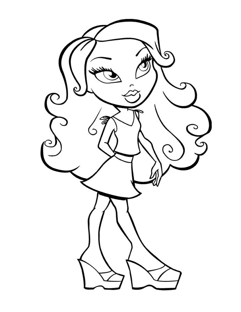 Bratz Doll Coloring Pages