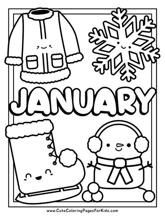 January Coloring Pages Cute Coloring Pages For Kids