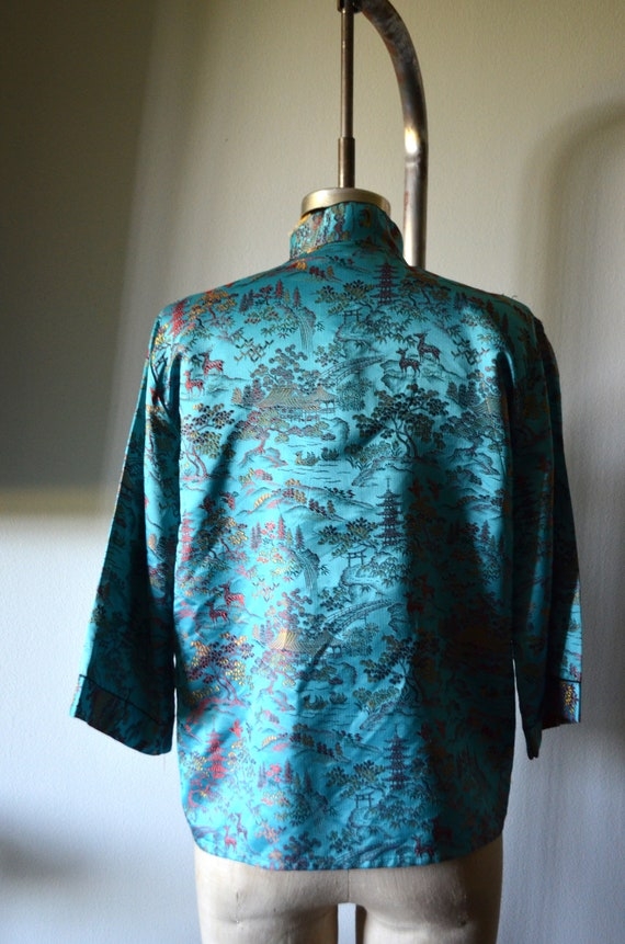 garden print blouse