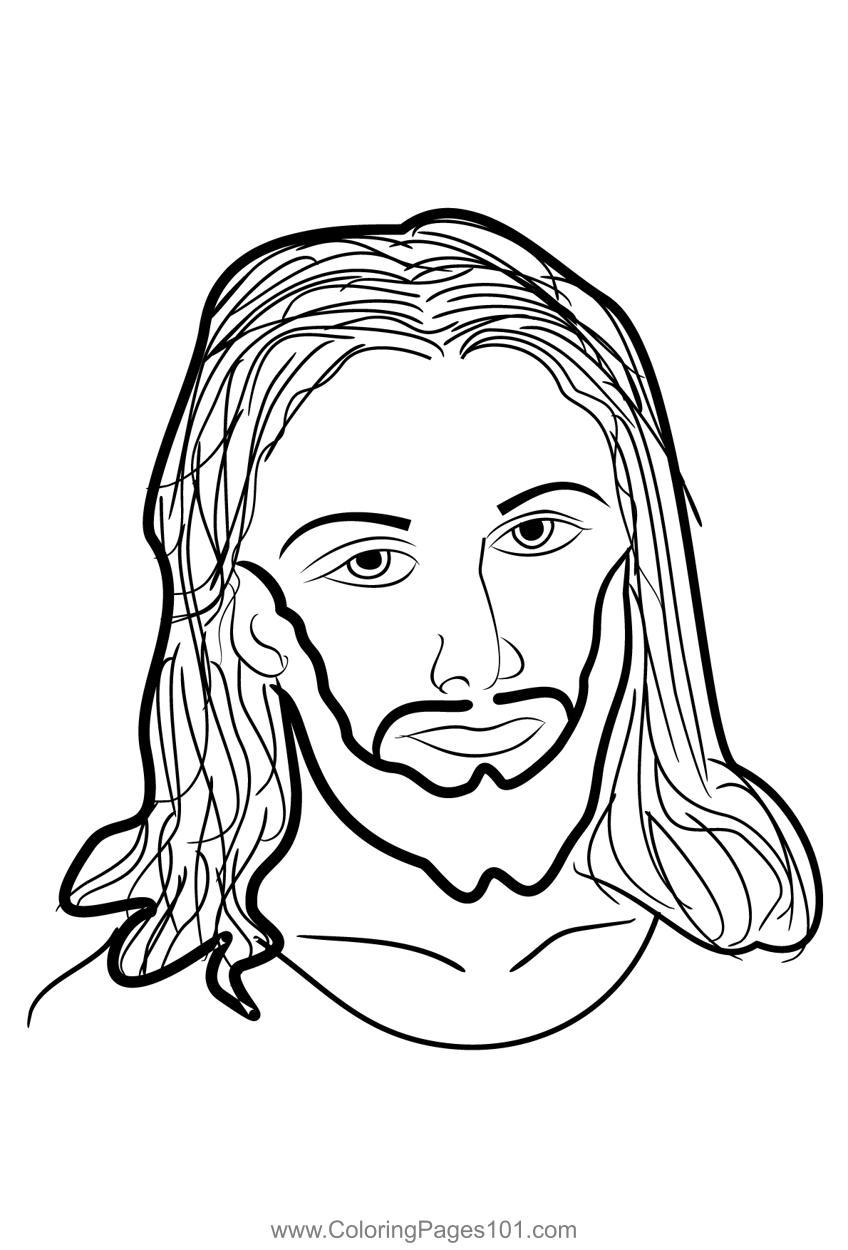 Jesus Christ Coloring Page For Kids Free Christianity Printable 