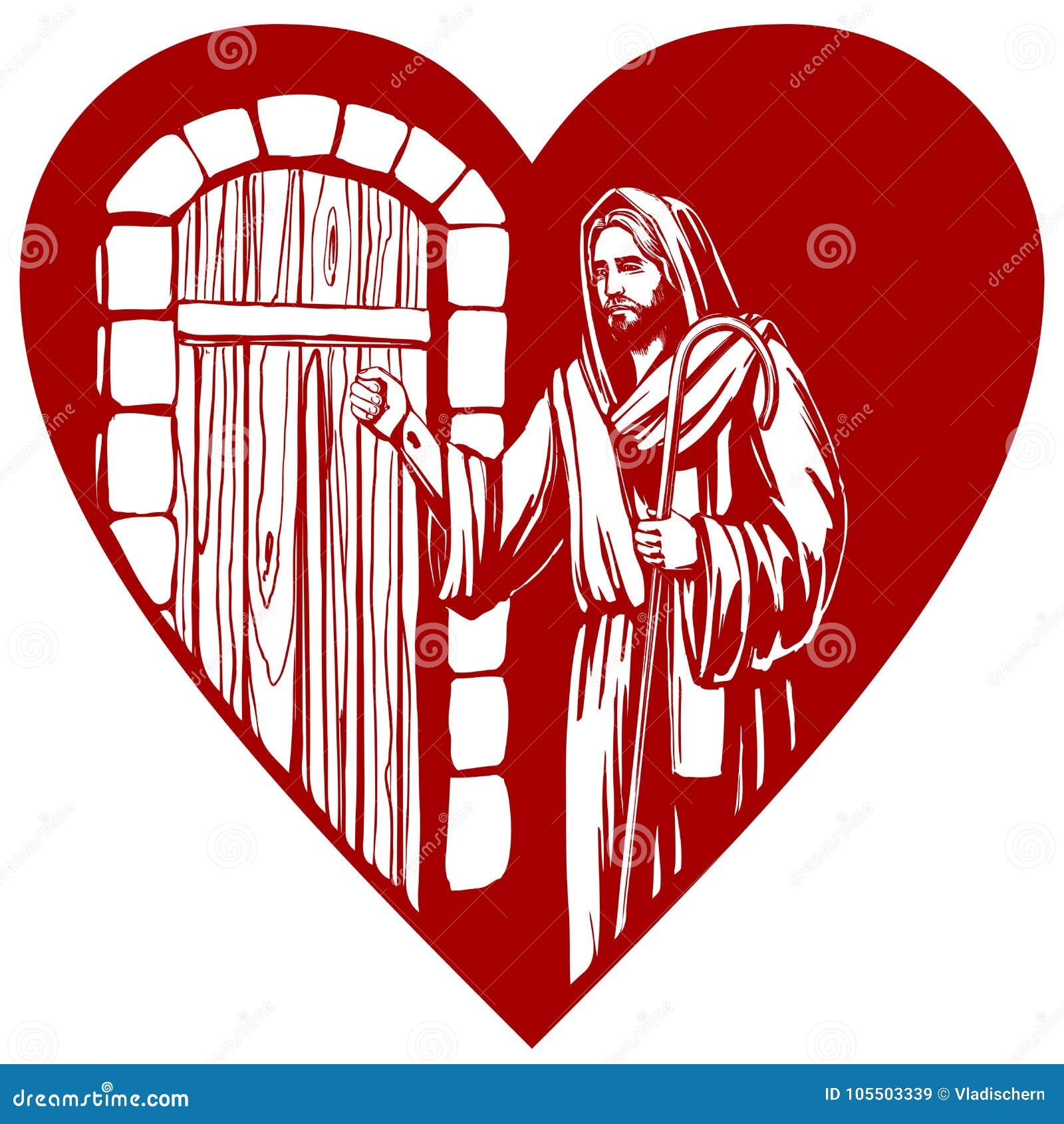 Jesus Knocking At The Door Royalty Free Stock Photo CartoonDealer 