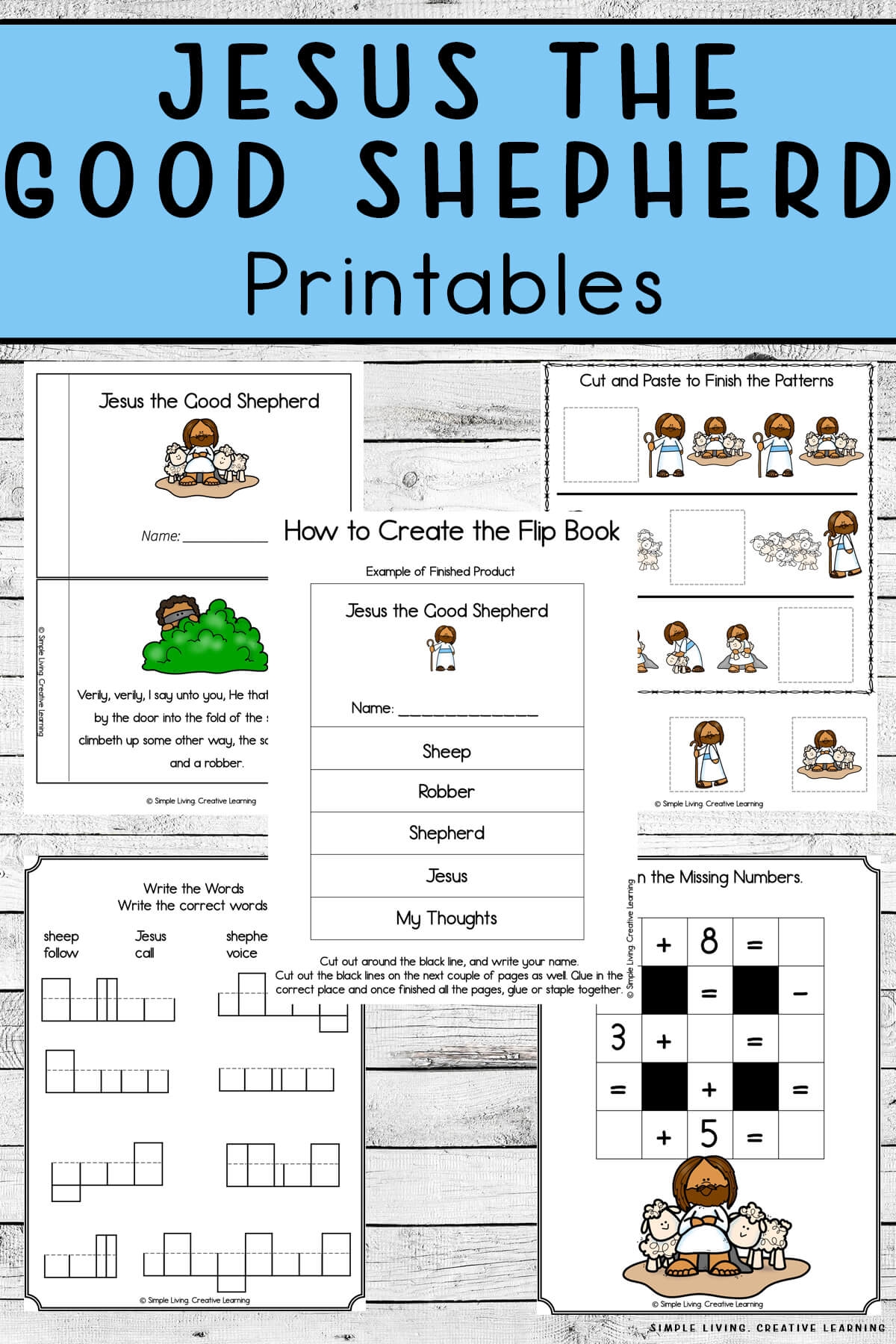 Jesus The Good Shepherd Printables Simple Living Creative Learning