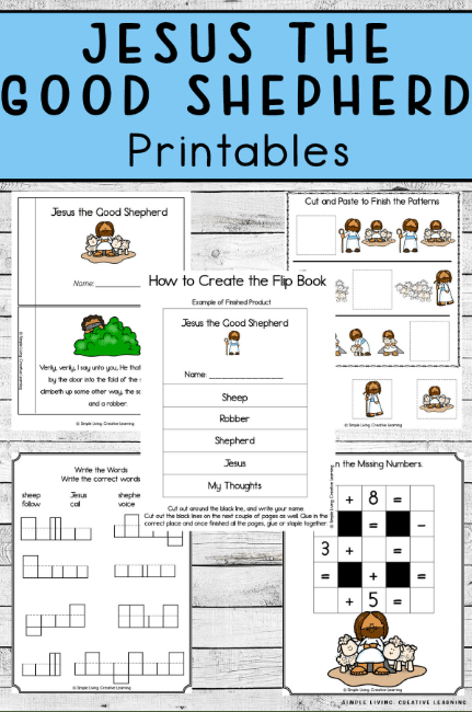 Jesus The Good Shepherd Worksheets Free Homeschool Deals