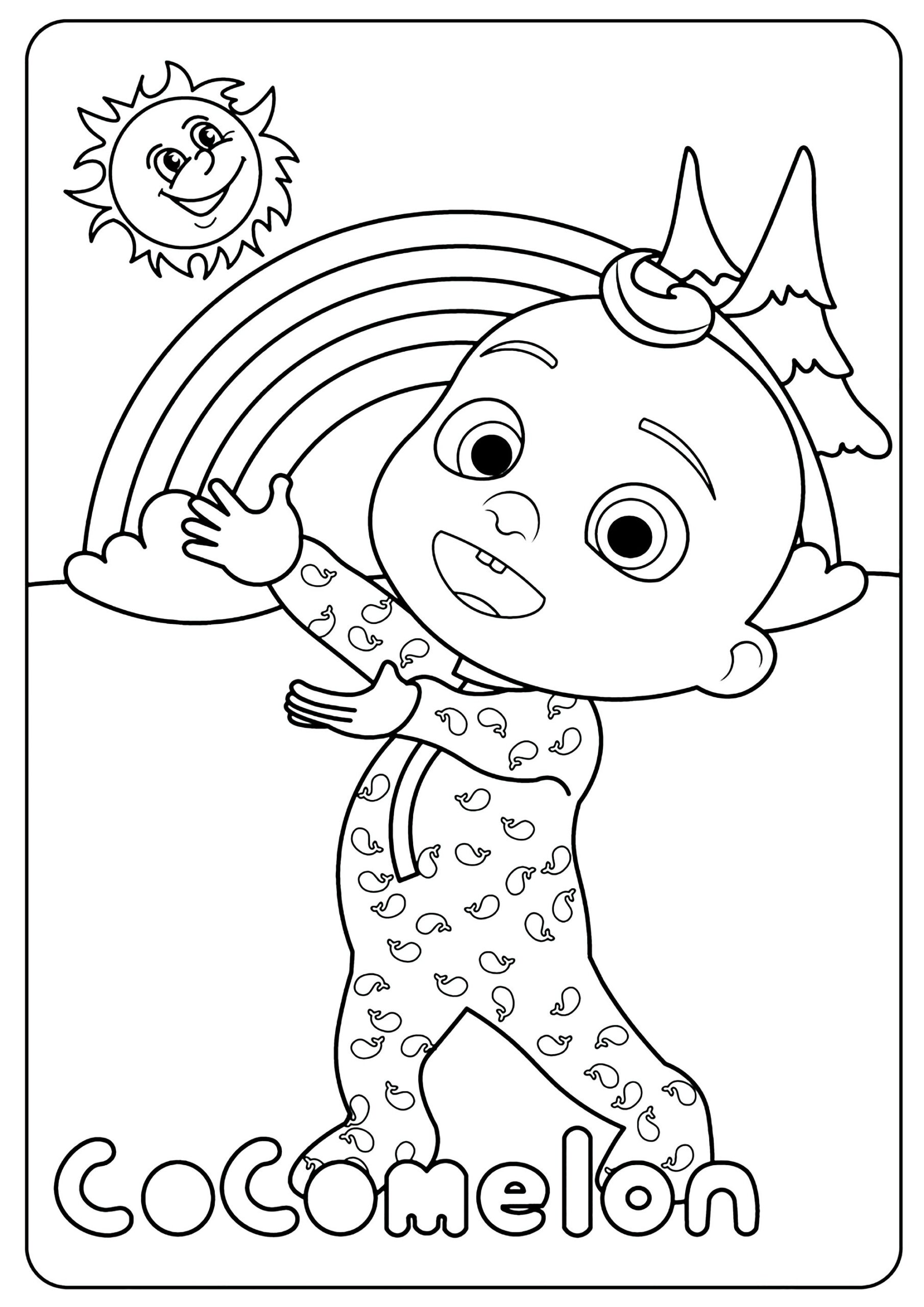 JJ The Cocomelon Baby Cocomelon Coloring Pages