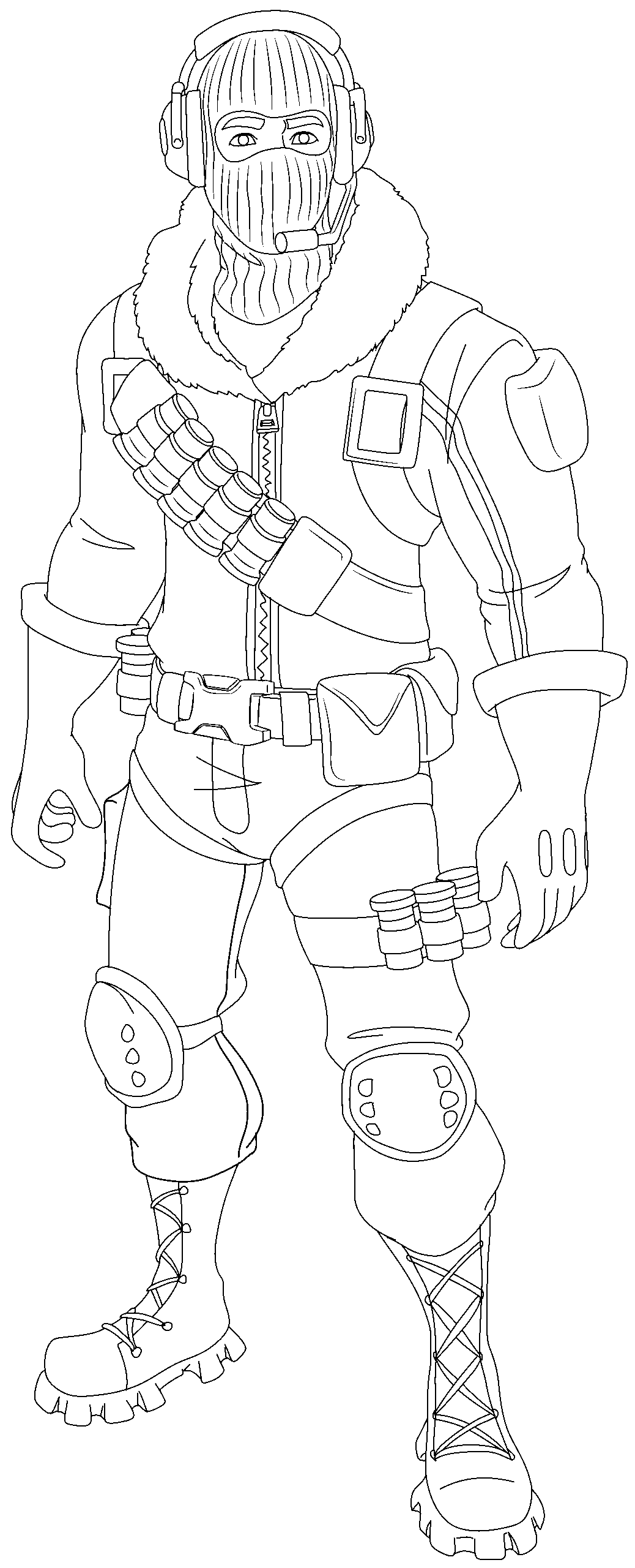 Joe Blog Fortnite Ikonik Coloring Sheets