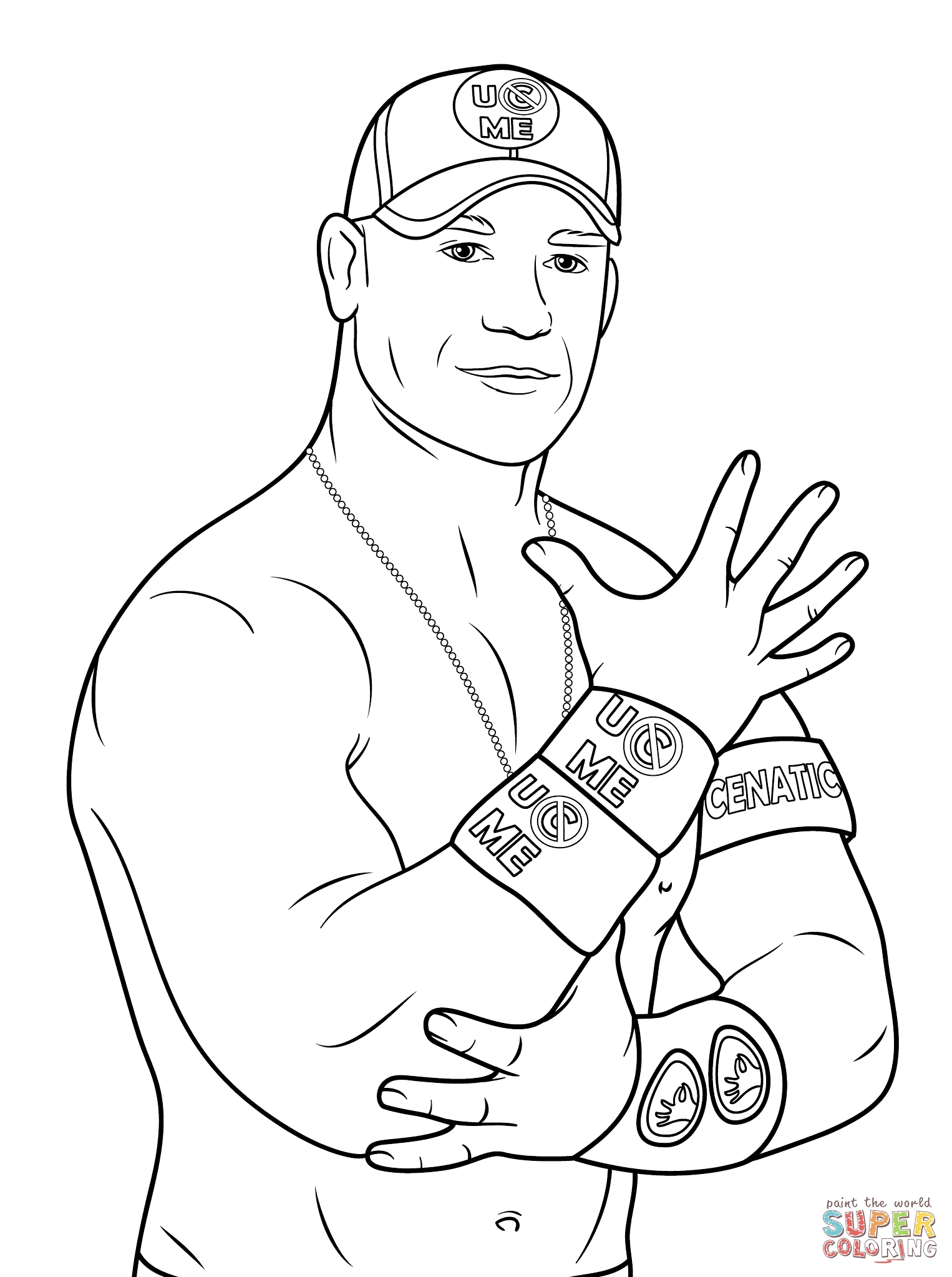 John Cena Coloring Pages Printable Coloring Home