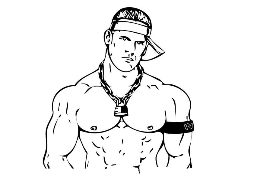 John Cena Printable Coloring Pages