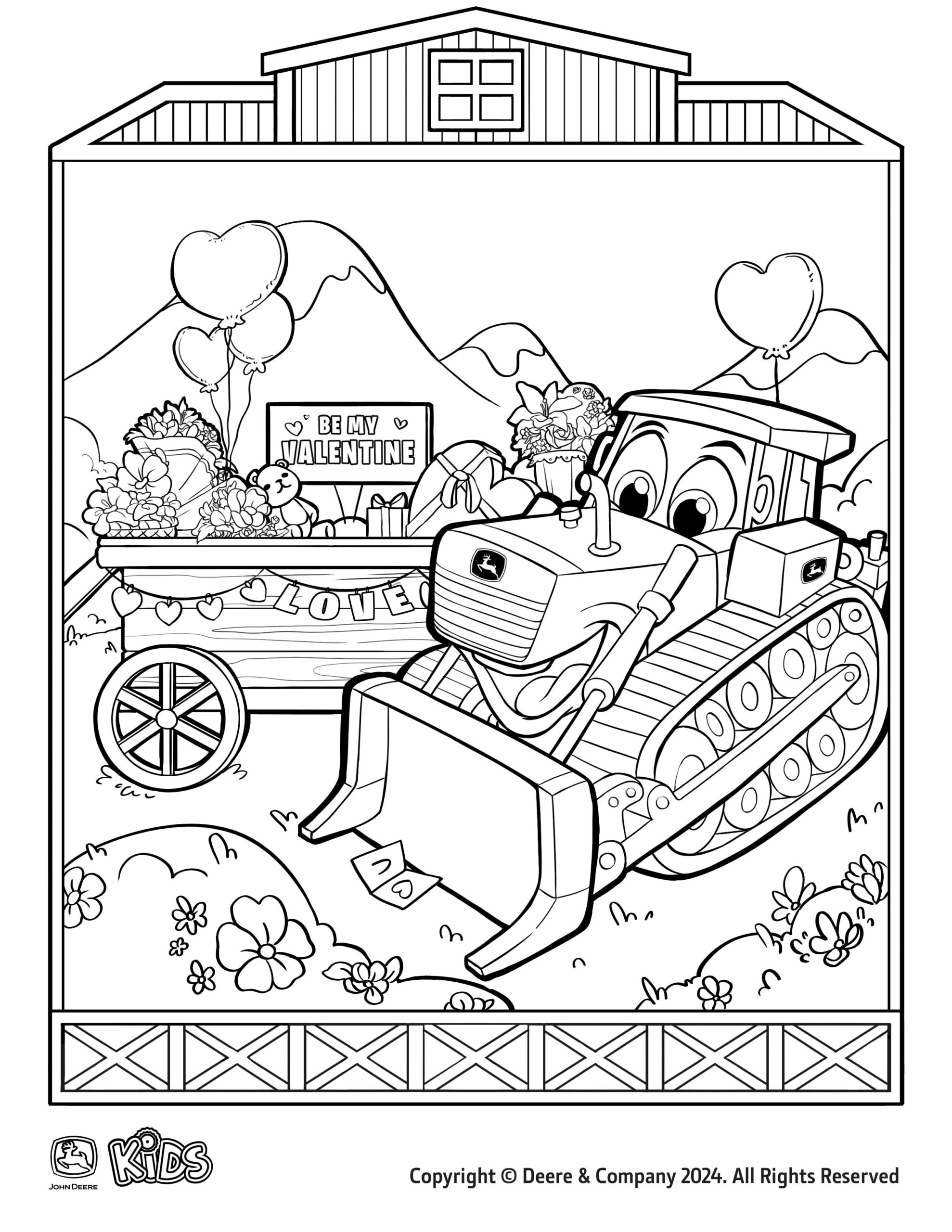 John Deere Tractor Pictures For Kids To Color Infoupdate