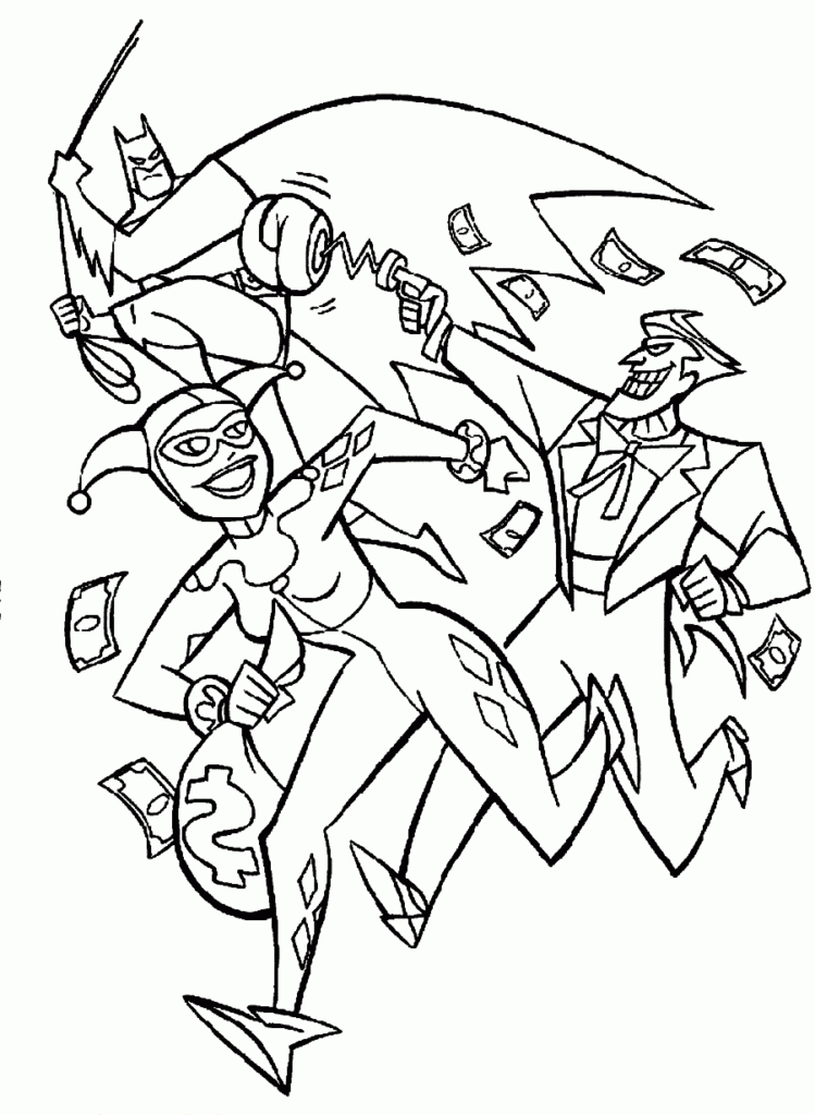 Joker Coloring Pages From Batman Coloring Home
