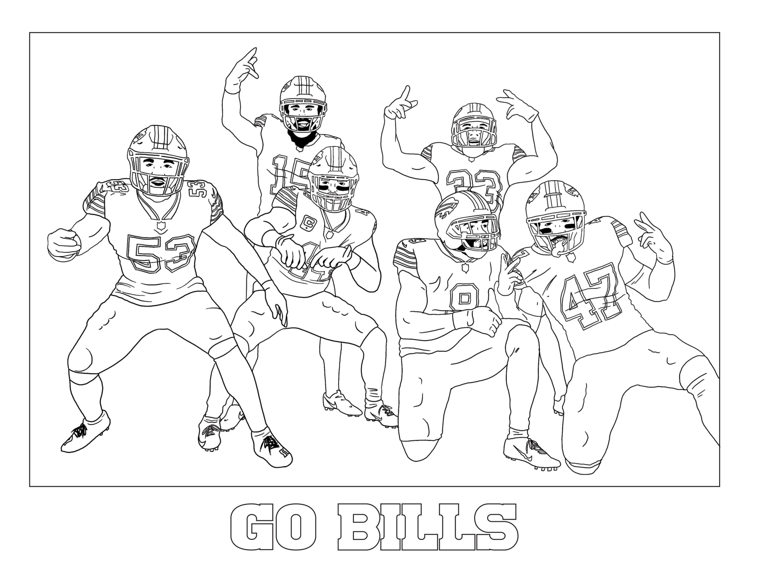 Josh Allen Coloring Pages Printable Coloring Pages