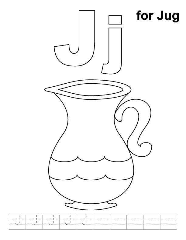 Jug Coloring Pages Coloring Home