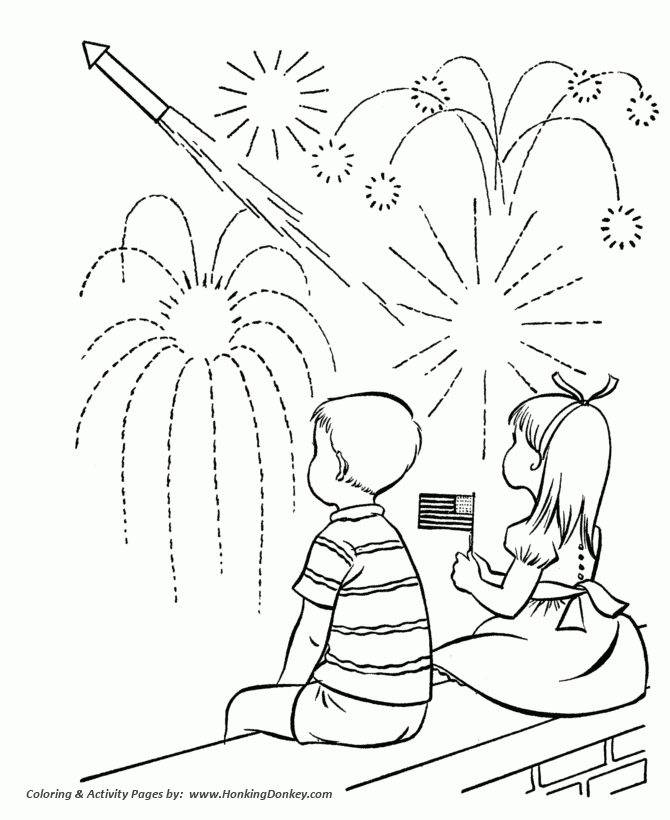 Fourth Of July Coloring Pages