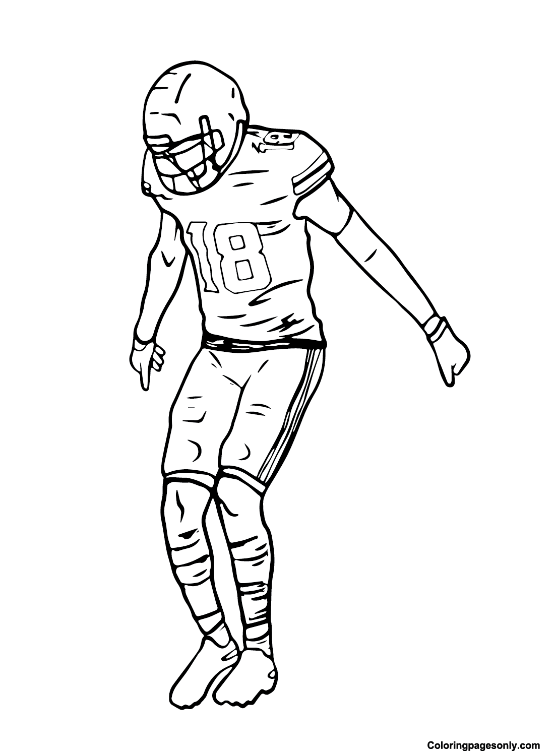Justin Jefferson Printable Coloring Page Free Printable Coloring Pages