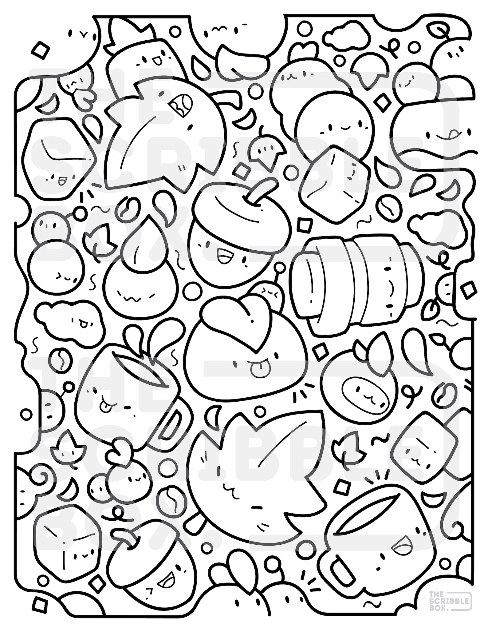 Kawaii Doodle Coloring Pages Printable Coloring Pages