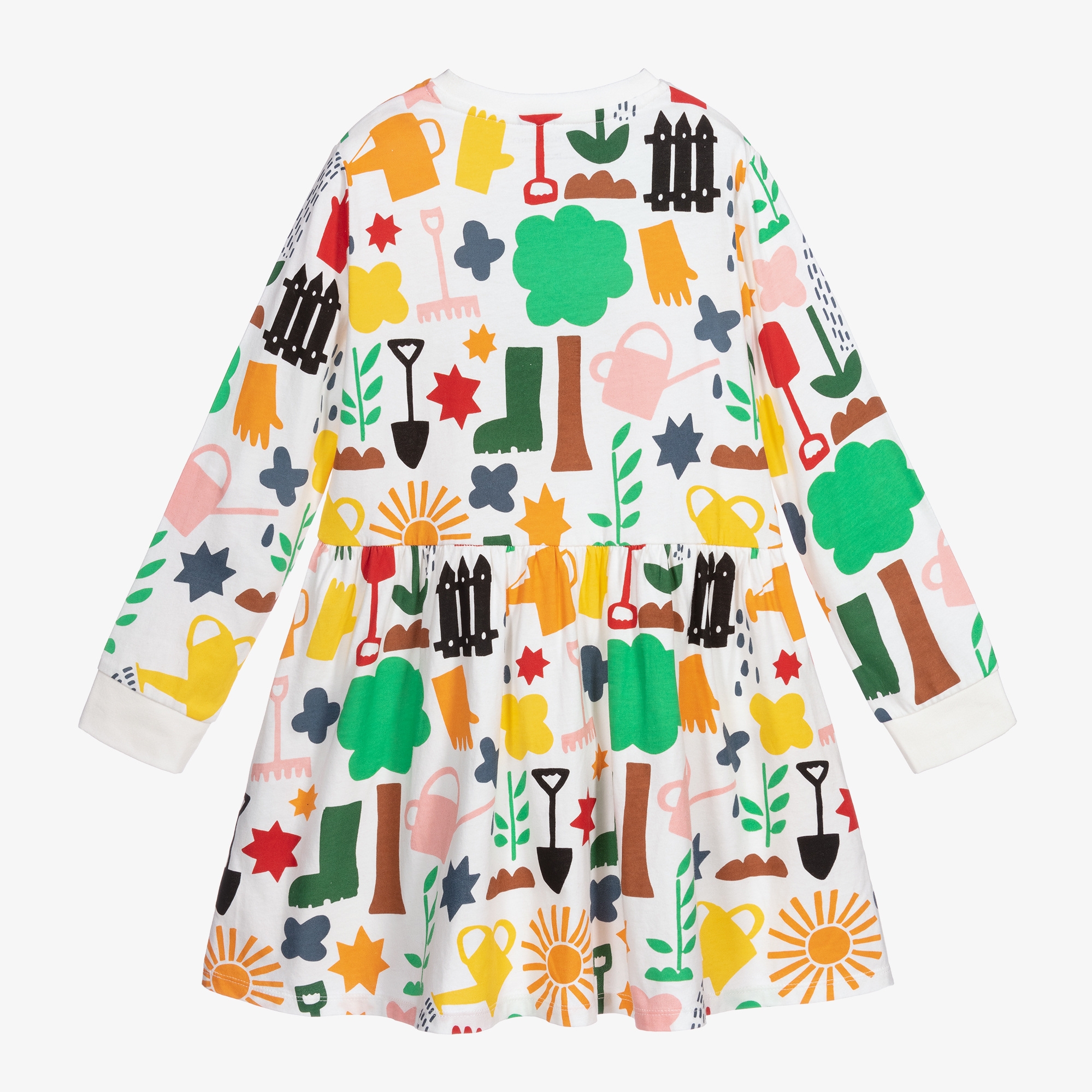 KID GIRL GARDENING PRINT LS DRESS Moda Kids