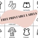 Kids Clothing Drawer Visual Labels Golden Gluegun Worksheets Library