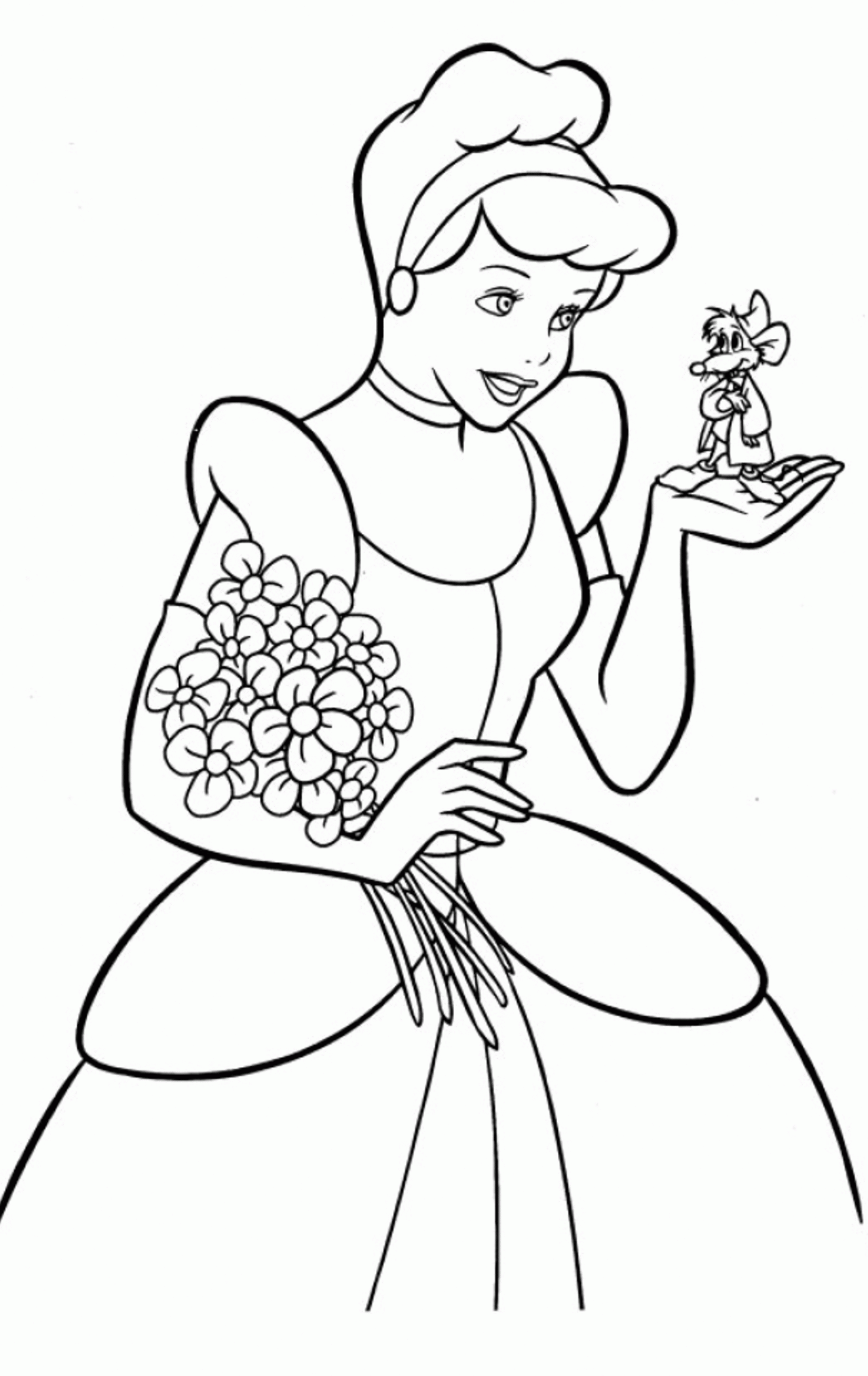 Kids Coloring Pages Cinderella Coloring Home
