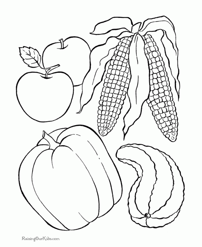 Kids Printable Thanksgiving Coloring Pages 005