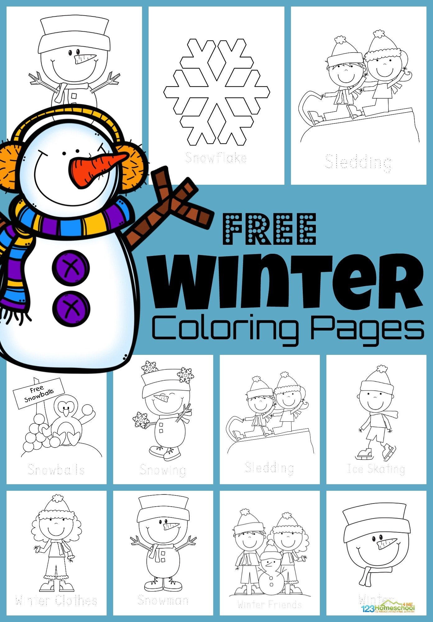 Winter Coloring Pages