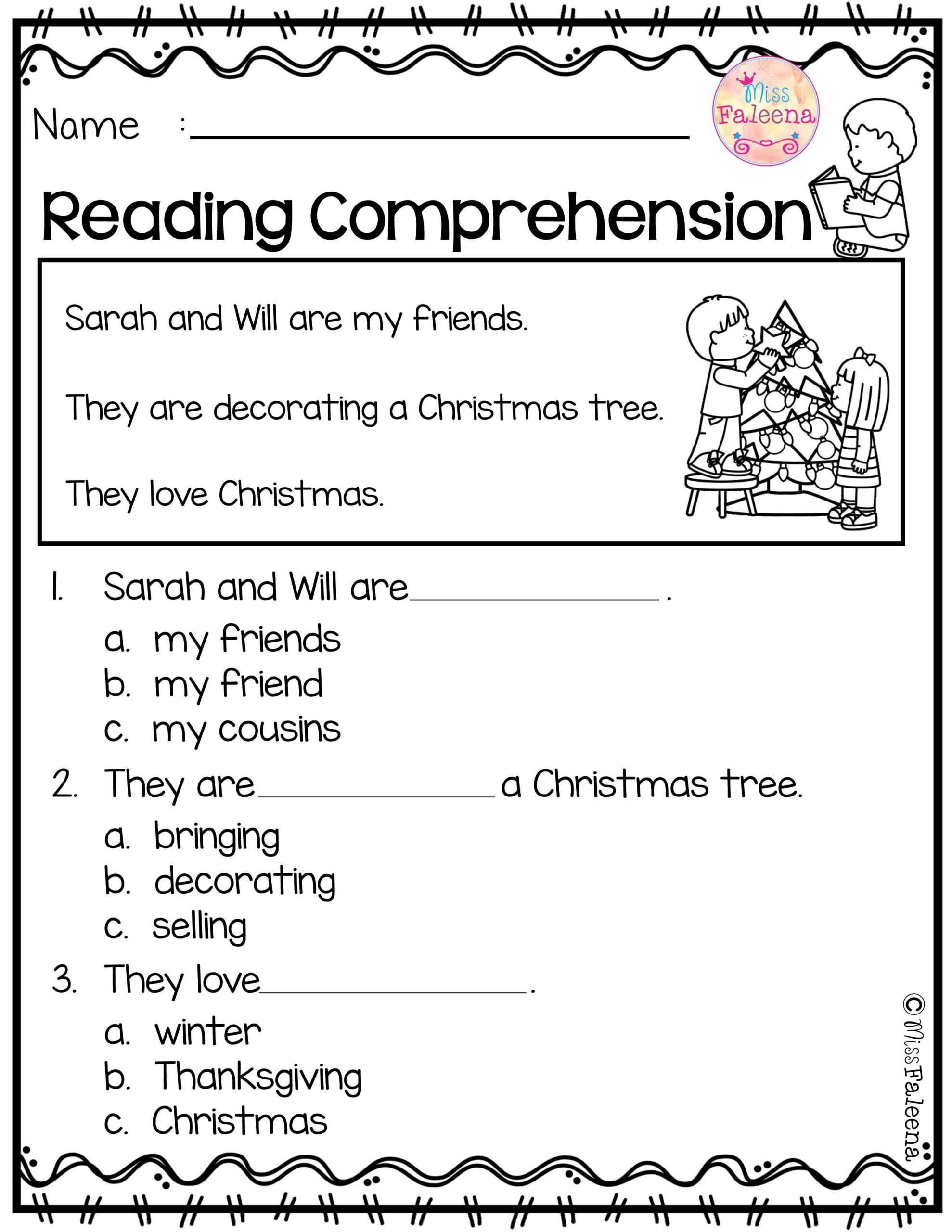 kindergarten english worksheets