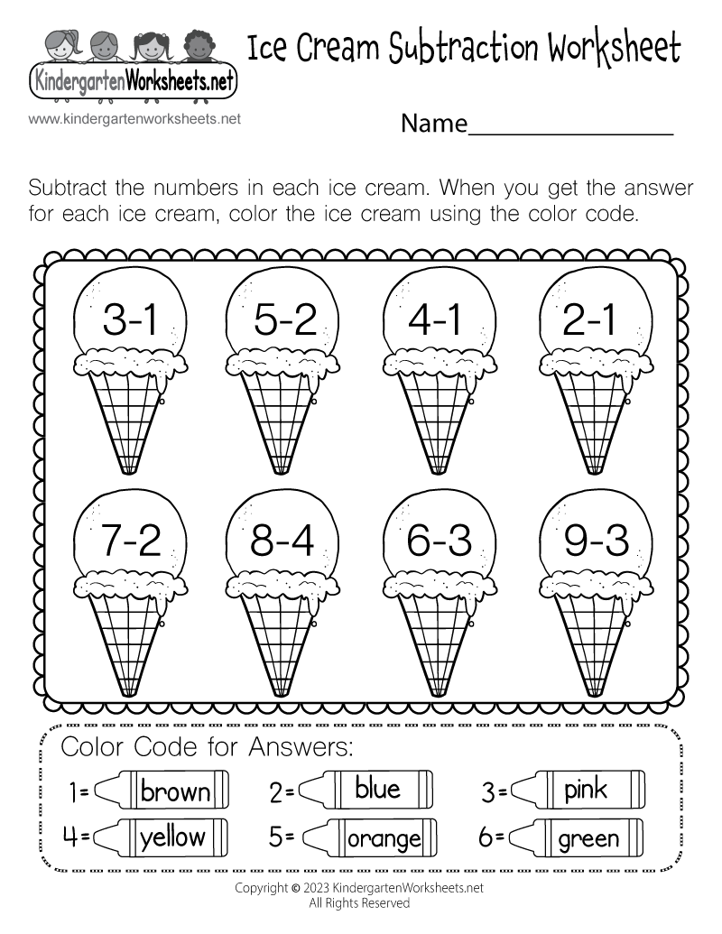 kindergarten math worksheet