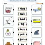 Kindergarten Printable Cvc Words Worksheets Discounts Collection