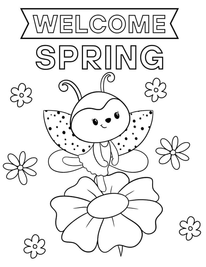 free coloring pages spring