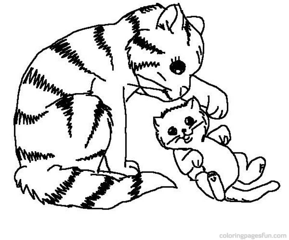 Kitten Coloring Pages To Download And Print For Free