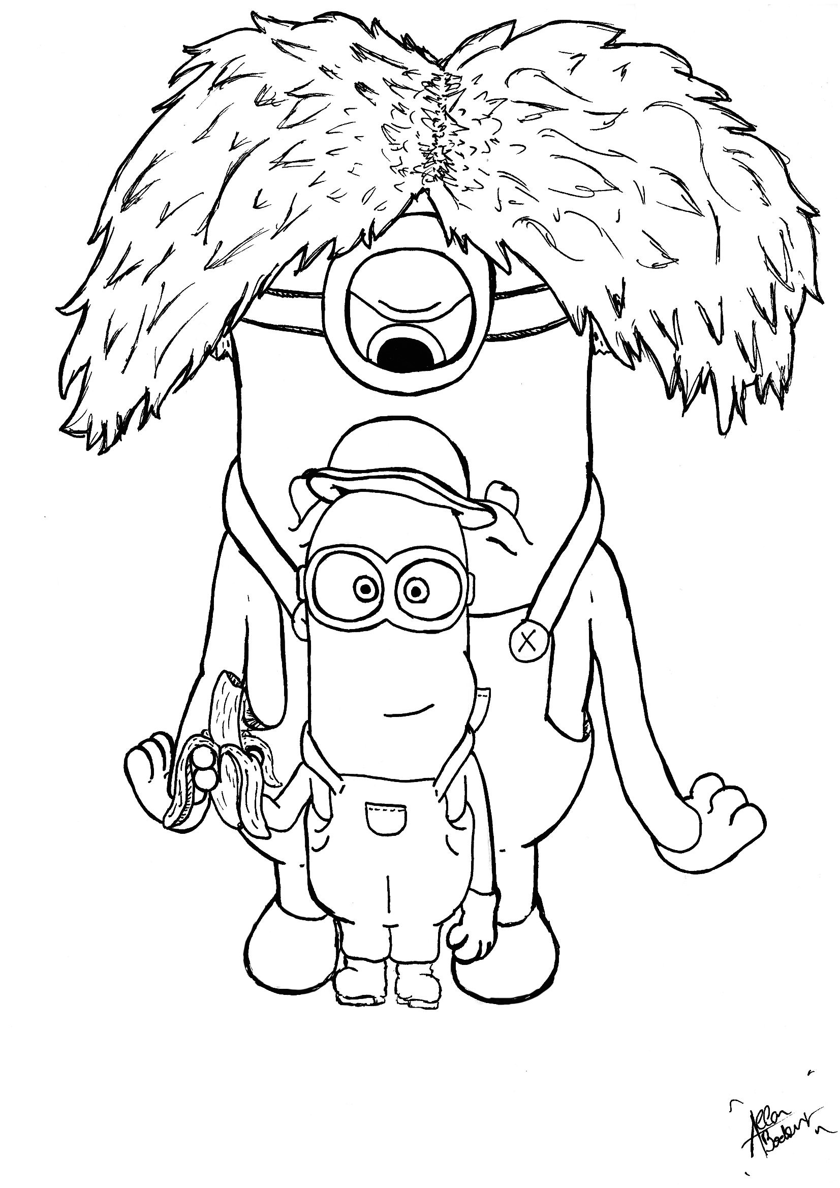Minions Coloring Pages