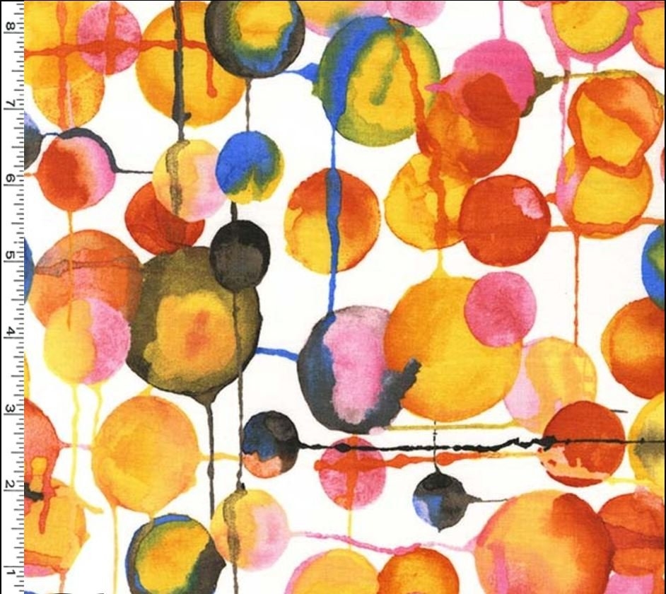 Koi Garden Asian Japanese Pool Watercolor Bubble Print Laura Gunn 