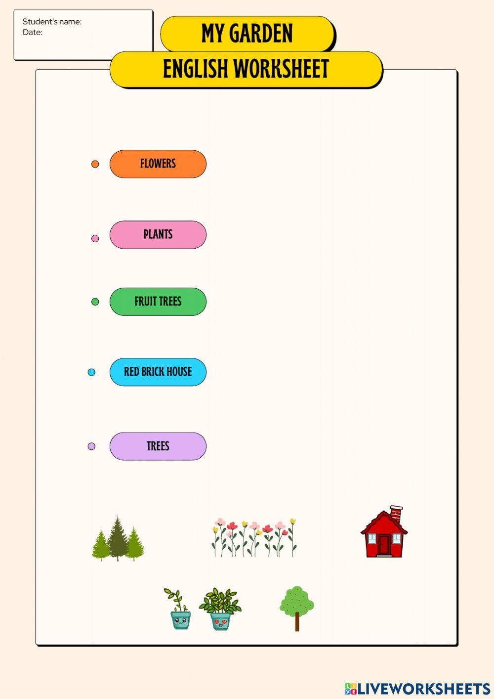 KS2 Describe The Garden Worksheet teacher Made Twinkl Worksheets 