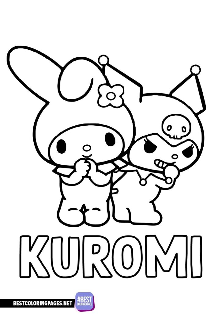Kuromi Coloring Pages Bestcoloringpages