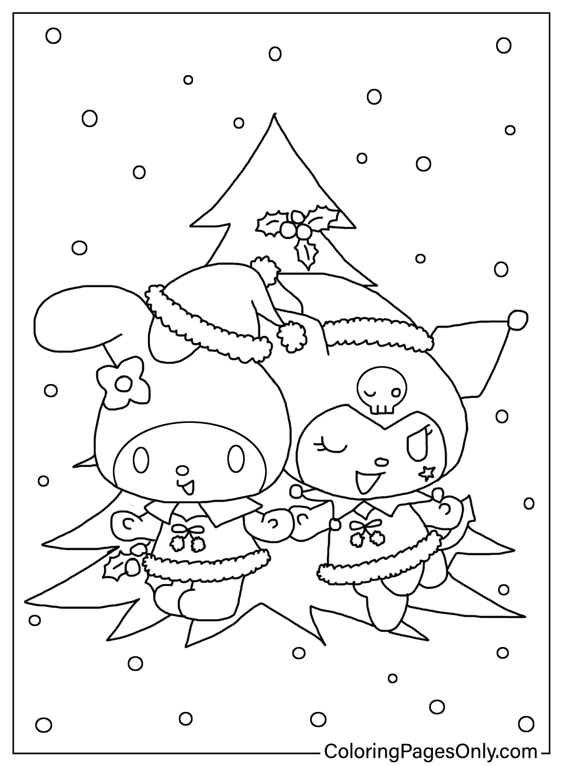 Kuromi Halloween Coloring Page Free Printable Coloring Pages