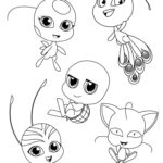 Kwamis Miraculous Ladybug Coloring Page Free Printable Coloring Pages