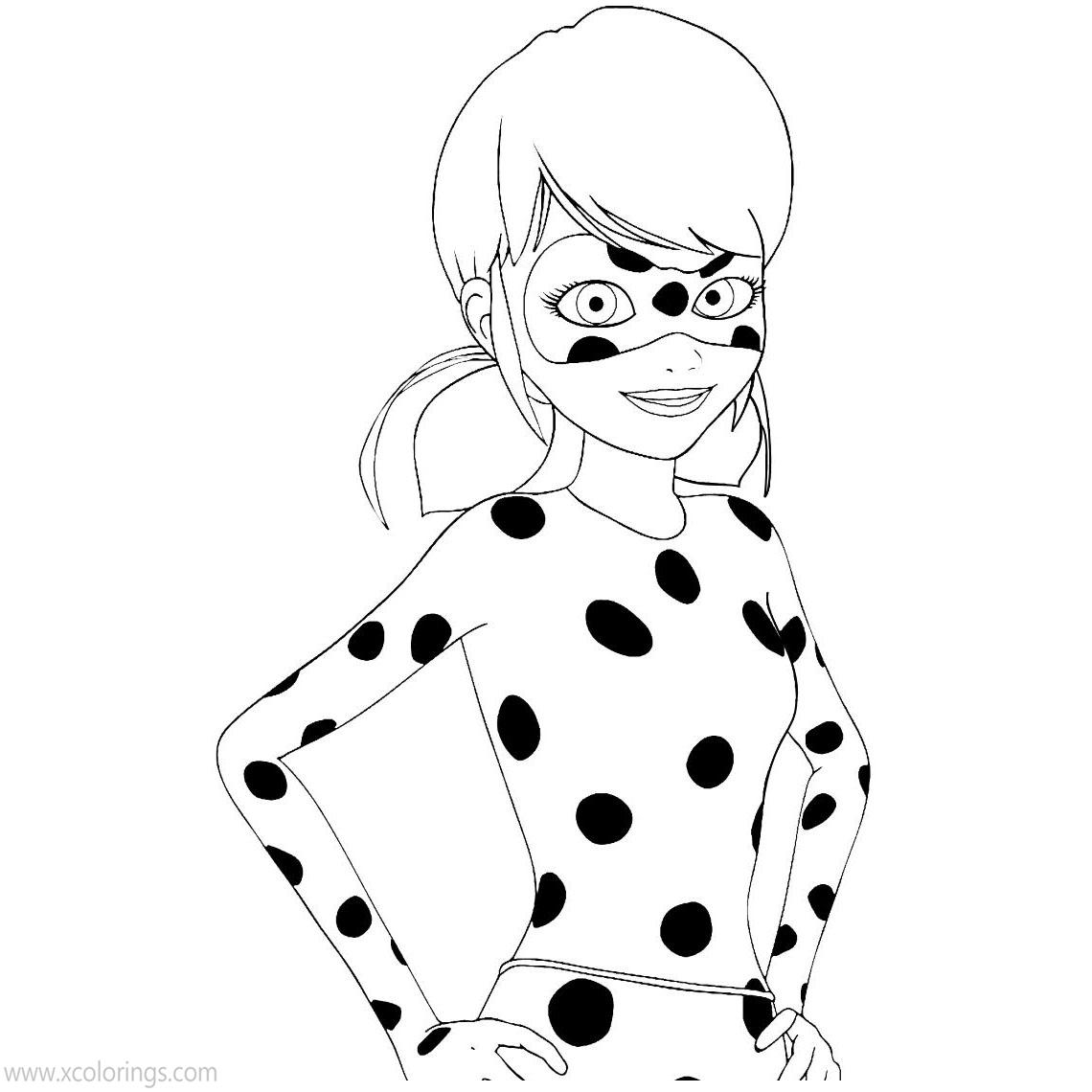 Ladybug Hero Coloring Page