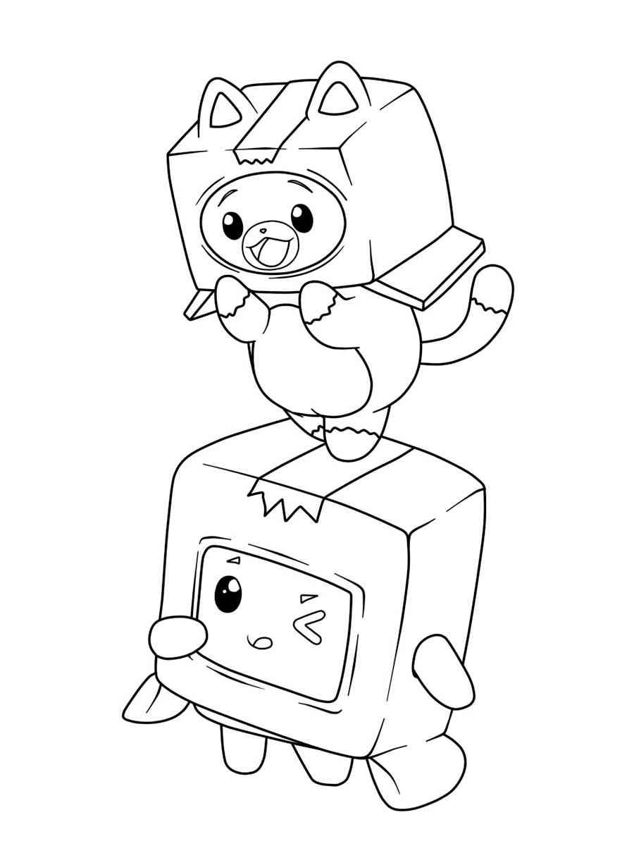 LankyBox Coloring Page Free Printable