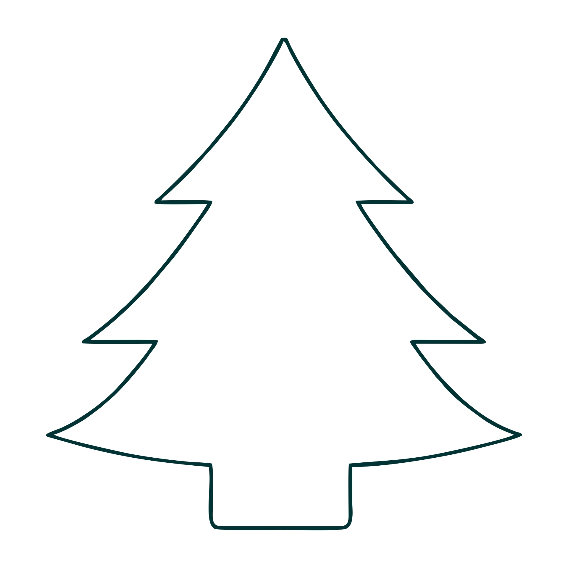 Large Christmas Tree Template Printable Printable Calendars AT A GLANCE