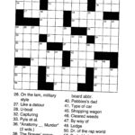 Large Print Easy Printable Crossword Puzzles For Seniors Emma