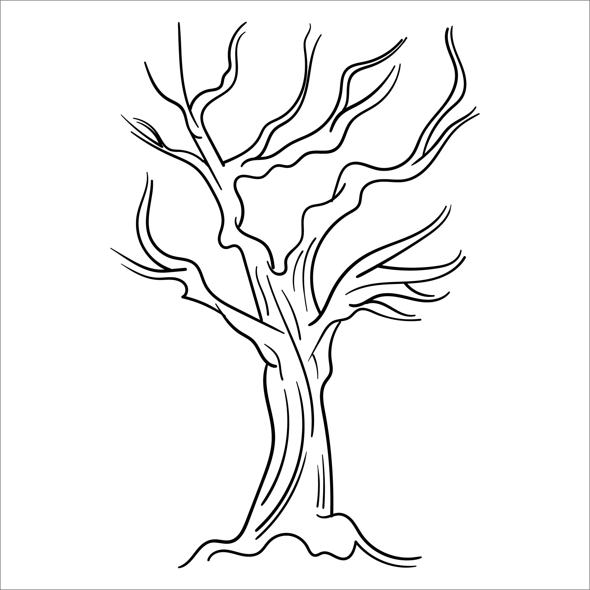 Large Printable Tree Pattern