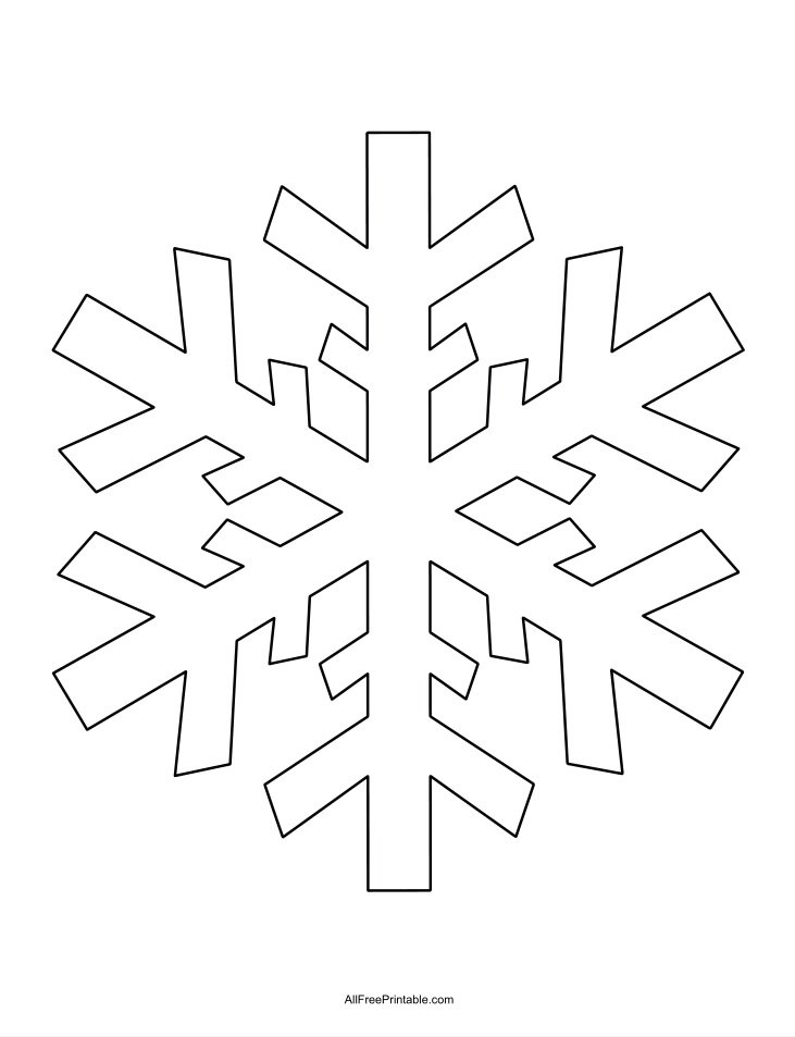 Large Snowflake Templates Free Printable