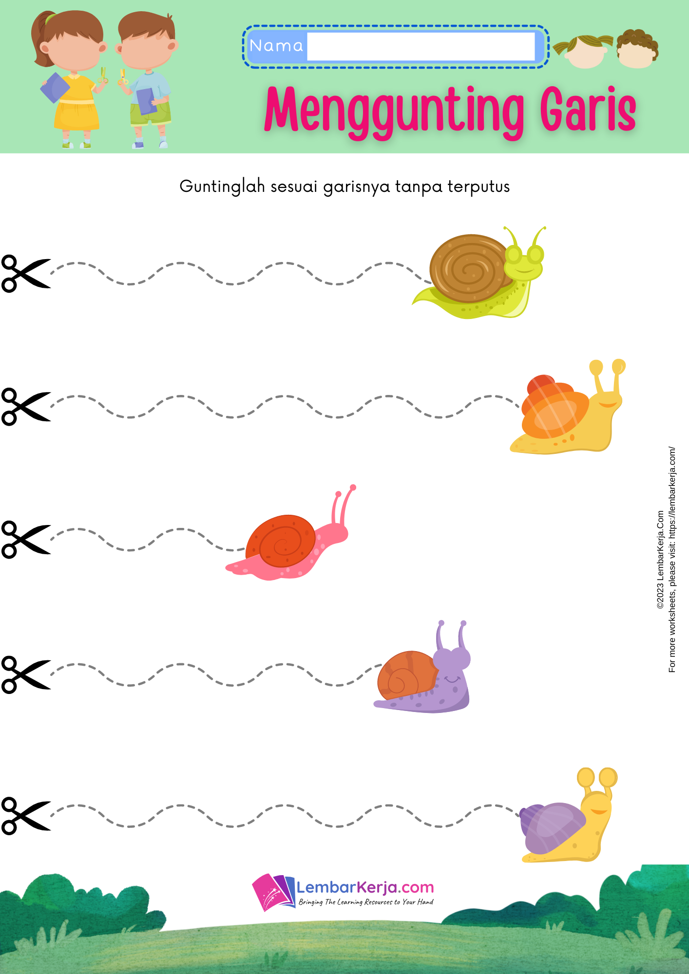 Latihan Menulis Anak Tk Lembar Kerja Anak Printable Lights Crystal