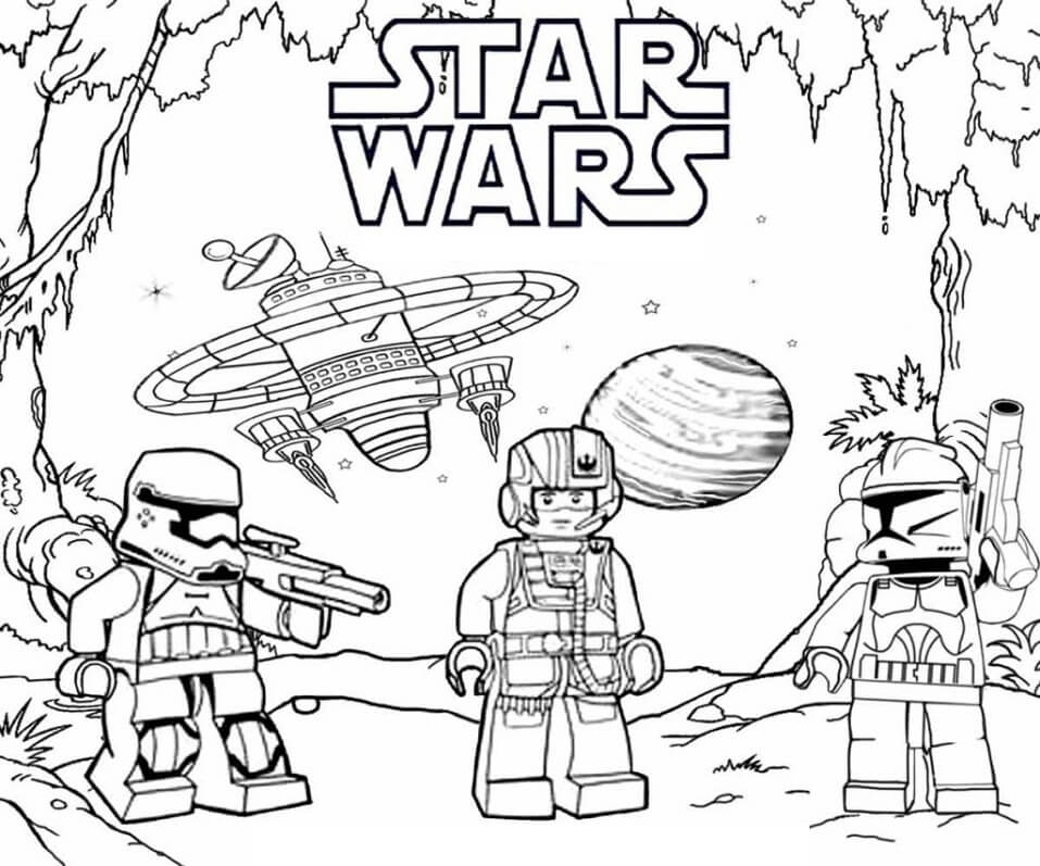 Lego Star Wars 1 Coloring Page Free Printable Coloring Pages For Kids