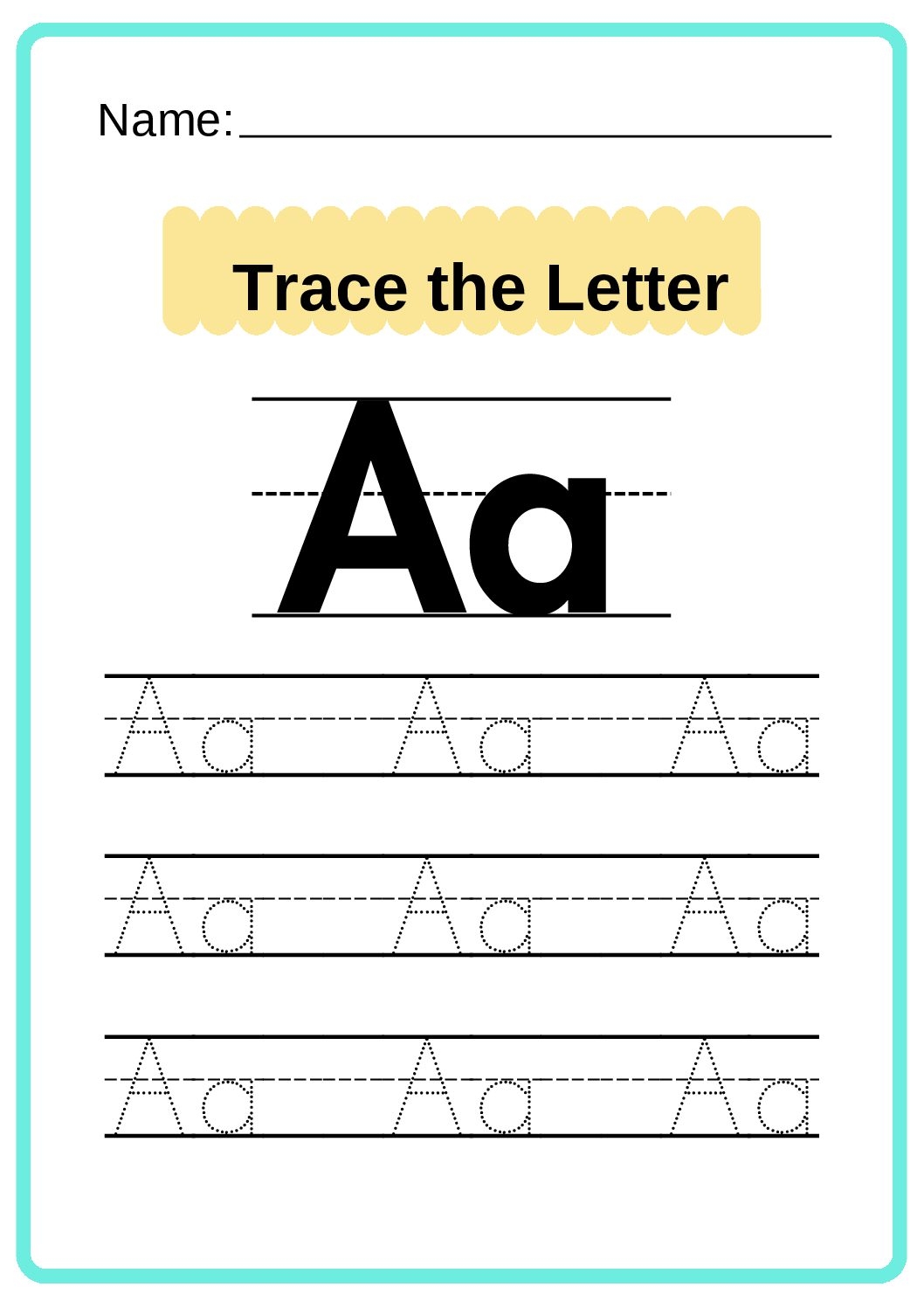 alphabet tracing worksheets pdf