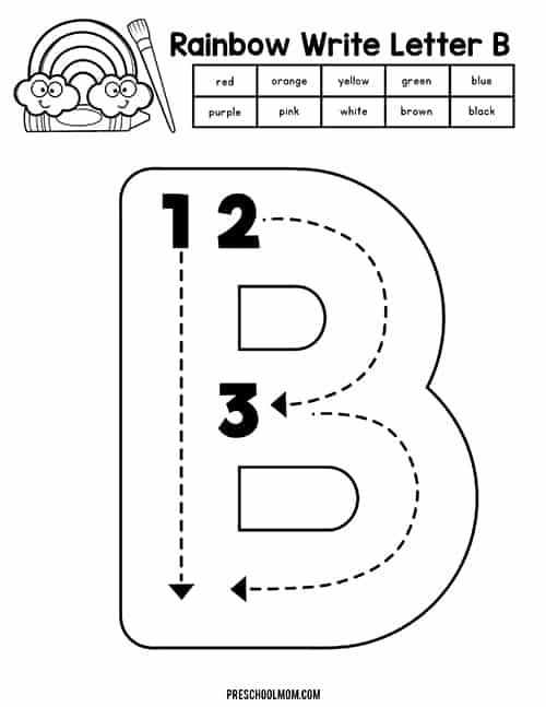 Letter B Preschool Printables Preschool Mom Worksheets Library