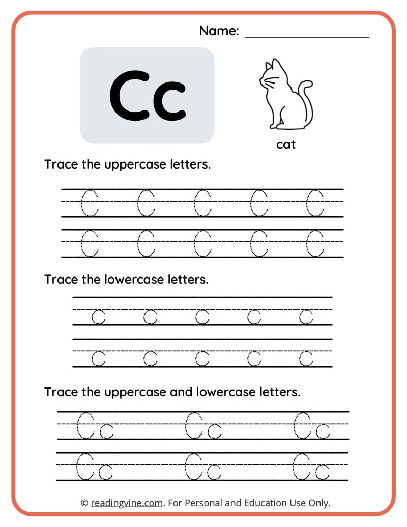 Letter C Worksheets For Preschool Free Printable