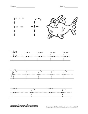 Letter F Worksheet Tim Van De Vall